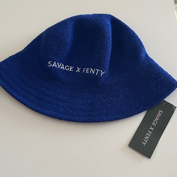 Savage x Fenty Terry Bucket Hat | Gemstone Blue | UNISEX | NEW WITH TAGS main image 4